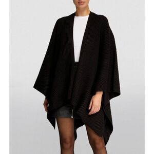 NWT ALLSAINTS Wool-Blend Robyn Ruana-inner brand tag loose on one side-AA14